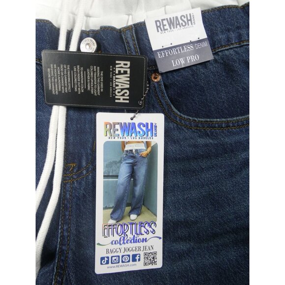 Rewash Baggy Jogger Jean Effortless Low Pro Collection Size 7-28 - Picture 3 of 6